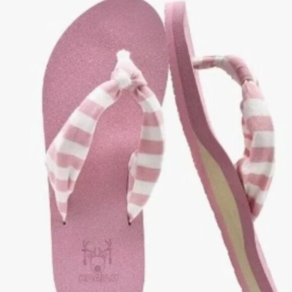 KUAILU YOGA FOAM FLIP FLOPS WITH ARCH SUPPORT THONG SANDALS NON-SLIP PINK - Picture 1 of 9
